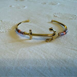 Stella & Dot Gold Anchor Voyager Cuff